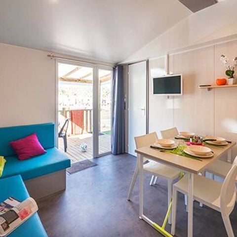 MOBILHOME 4 personas - Ultimate | 2 Dormitorios | 4 Pers | Terraza elevada | 2 baños | Aire acondicionado | TV