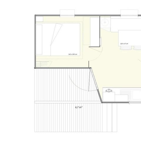 MOBILE HOME 4 people - Premium | 2 Bedrooms | 4 Pers | Single terrace | Air conditioning | TV
