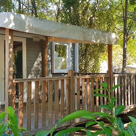 MOBILHOME 2 personnes - Mobil-home | Premium | 1 Ch. | 2 Pers. | Terrasse surélevée | Clim. | TV