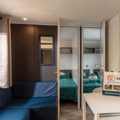 Mobilhome 6 personas - Premium Deluxe 3 habitaciones Salón