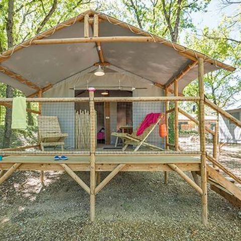TENTE TOILE ET BOIS 4 personnes - Tente Lodge | 2 Ch. | 4 Pers. | Sans SDB