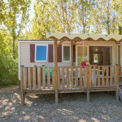 BUNGALOW 6 personnes - Mobil-home | Classic | 3 Ch. | 6 Pers. | Terrasse surélevée | Clim. | TV