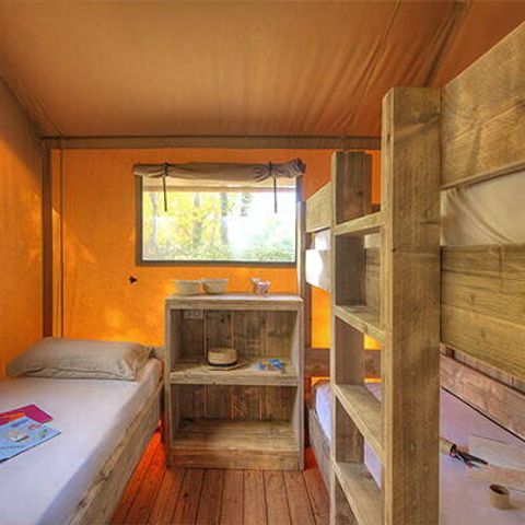 TENDA IN TELA E LEGNO 5 persone - Tenda Safari | 2 Camere da letto | 4/5 Pers.