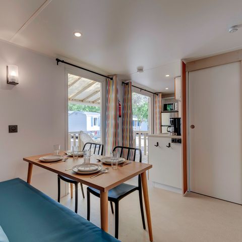BUNGALOW 6 personnes - Comfort XL | 2 Ch. | 4/6 Pers. | Terrasse surélevée | Clim.