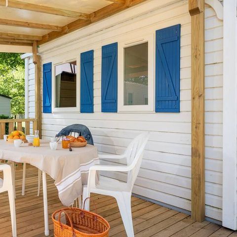 Mobilheim 6 personen - Mobilheim | Classic | 3 Schlafz. | 6 Pers. | Erhöhte Terrasse | Klima.