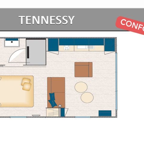 BUNGALOW 2 personnes - TENNESSY CONFORT.