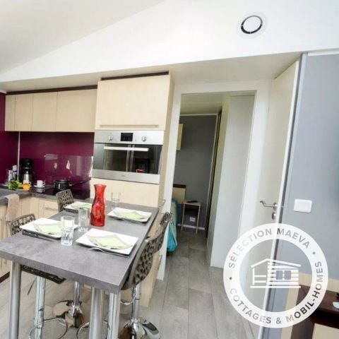 MOBILHOME 6 personnes - Mobil-home Alabama Confort 3 Pièces 4/6 Personnes Climatisé + TV 2 sdb