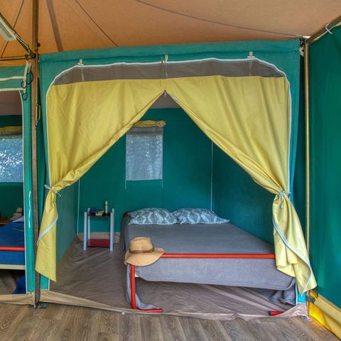 Bungalow toilé 4 personnes - MEUBLÉ sur terrasse sans sanitaires 16 m²