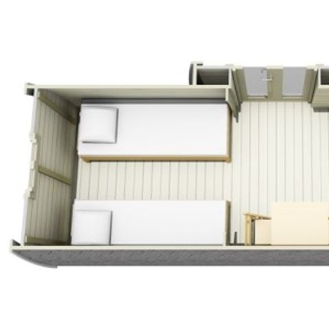Uniek 4 personen - Cabane POD 14m² - 2 kamers