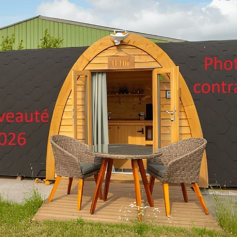 HÉBERGEMENT INSOLITE 4 personnes - Cabane POD 14m² - 2 chambres