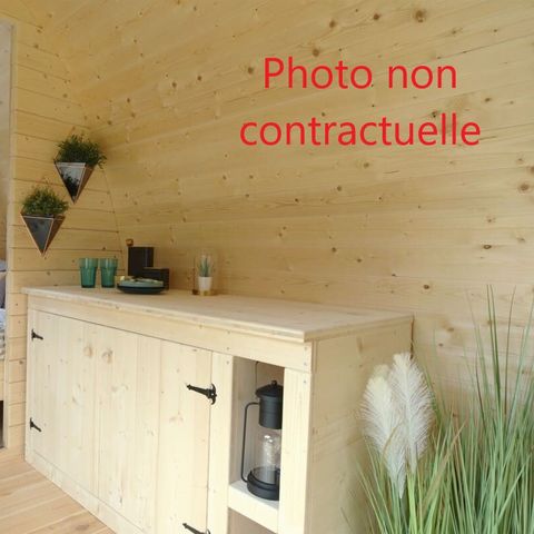 Uniek 4 personen - Cabane POD 14m² - 2 kamers