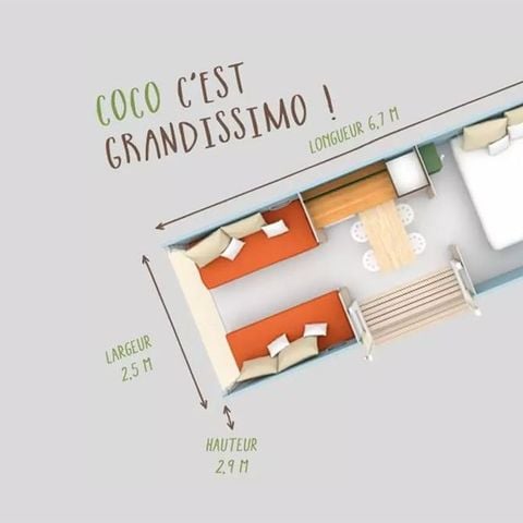 Zelt 4 personen - Coco Sweet