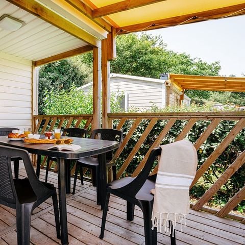 Mobilheim 6 Personen - Comfort | 3 Zi. | 6 Pers. | Einfache Terrasse