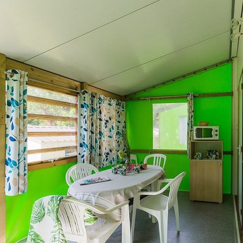 TIENDA DE LONA Y MADERA 5 personas - Tithome 4/5 pers.