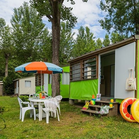 Tente en toile et en bois 5 personnes - Tithome 4/5 pers.