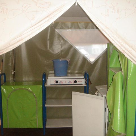 Bungalowzelt 5 Personen - 2 Zimmer 16m², ohne Sanitäranlagen