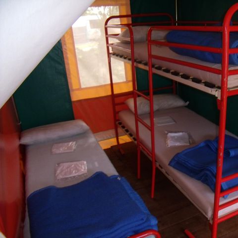 Bungalowzelt 5 Personen - 2 Zimmer 16m², ohne Sanitäranlagen