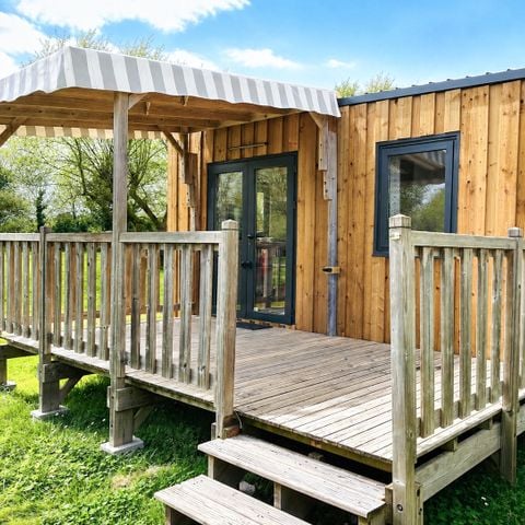 TENTE TOILE ET BOIS 4 personnes - Cabane Surfeur (sans salle de bain)