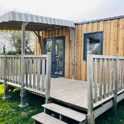TENTE TOILE ET BOIS 4 personnes - Cabane Surfeur (sans salle de bain)