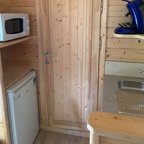 Alojamiento 2 personas - Pod 2 pers. - 1 cama doble - con WC y baño