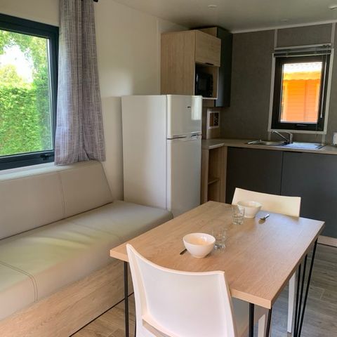Mobilheim 2 personen - 2 pers. - Überdachte Terrasse - 2 Schlafzimmer 2 Pers. SAMSTAG