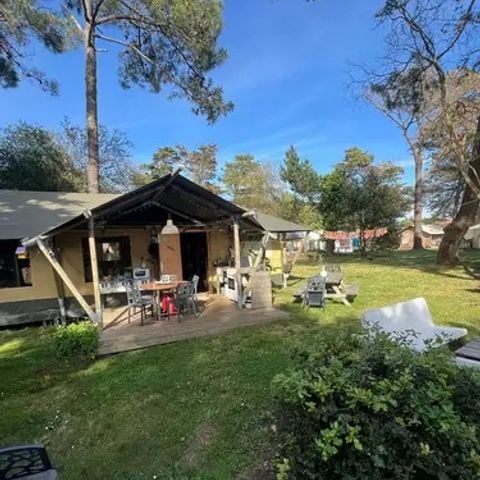 CANVAS AND WOOD TENT 7 people