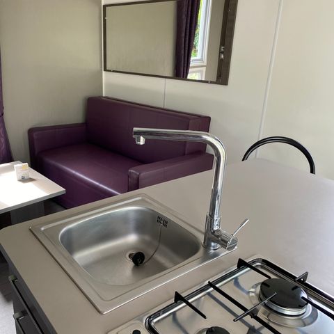 Mobilhome 2 personas - Mobilhome Confort 20 m² (1 dormitorio) terraza cubierta + TV