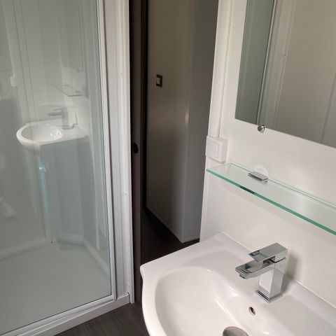 Mobile home 2 persons - Mobilhome Confort 20 m² (1 bedroom) covered terrace + TV