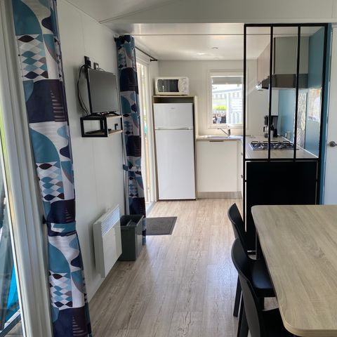 Mobilhome 4 personas - Mobilhome Confort 32 m² (2 habitaciones) terraza cubierta +TV