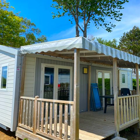Mobilheim 4 personen - Mobilheim Confort 32 m² (2 Zimmer) überdachte Terrasse +TV