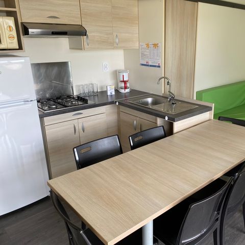 Chalet 6 personen - Chalet Confort 39 m² (3 Zimmer) mit überdachter Terrasse + TV