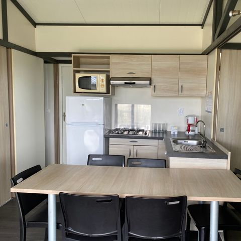 Chalet 6 personen - Chalet Confort 39 m² (3 Zimmer) mit überdachter Terrasse + TV
