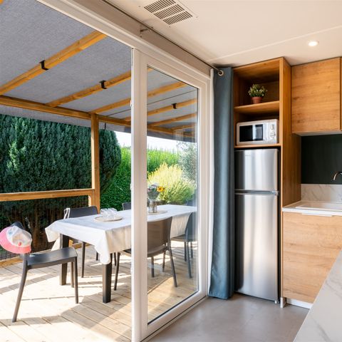 Mobilhome 6 personas - SPA Côté Jardin VIP - 2SDB + TV + LV