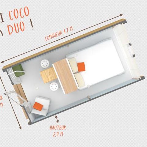 Glampingtent 2 personen - Coco Duo