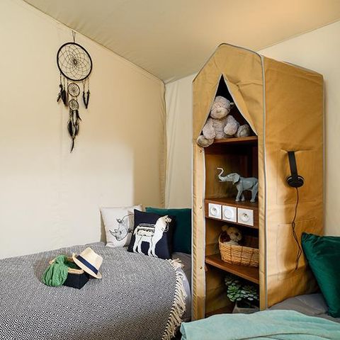 Tente en toile et en bois 5 personnes - Jungle Lodge