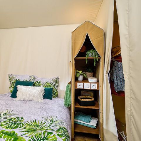 Tente en toile et en bois 5 personnes - Jungle Lodge