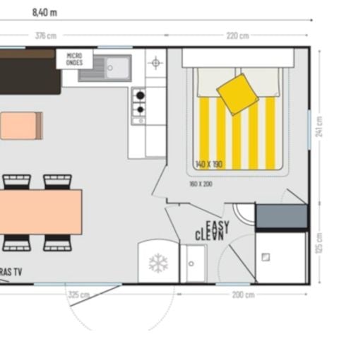 MOBILHOME 6 personas - Casa móvil residencial de 3 dormitorios