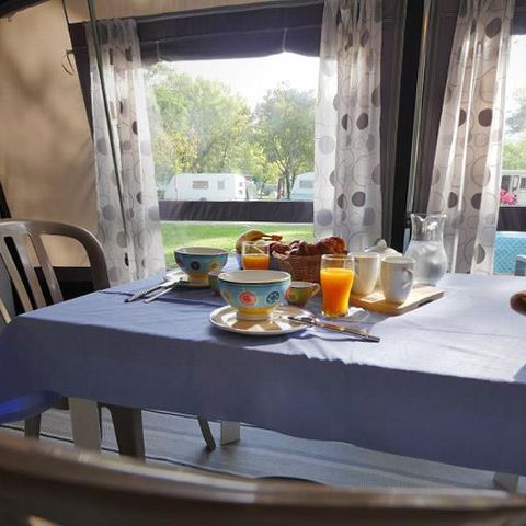 Caravan 2 personen - 25 m2 zonder sanitair