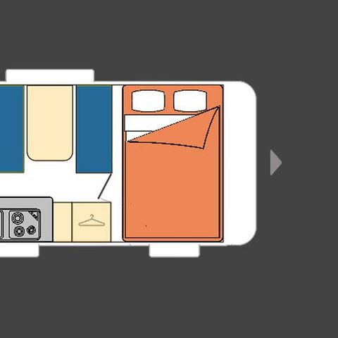 CARAVAN 2 people - 25 m2 without sanitary facilities