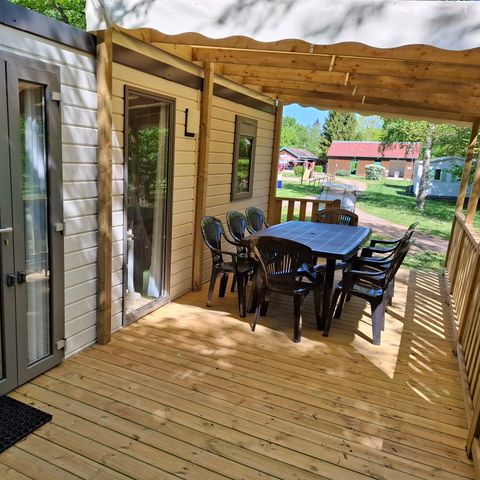 Stacaravan 8 personen - MOBIL HOME LE PINSON 6/8 personen