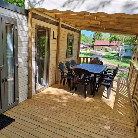 Stacaravan 8 personen - MOBIL HOME LE PINSON 6/8 personen