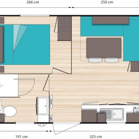 BUNGALOW 4 personnes - LAVANDE
