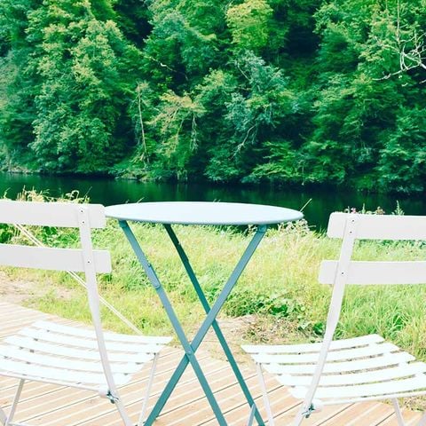 Tente en toile et en bois 2 personnes - Tente grand confort en brodure de Semoy