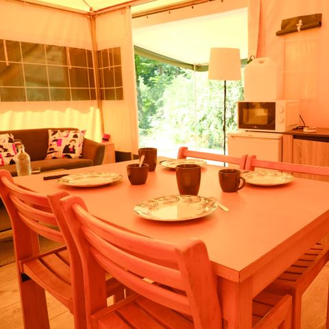 BUNGALOW DE LONA 4 personas - el bosque