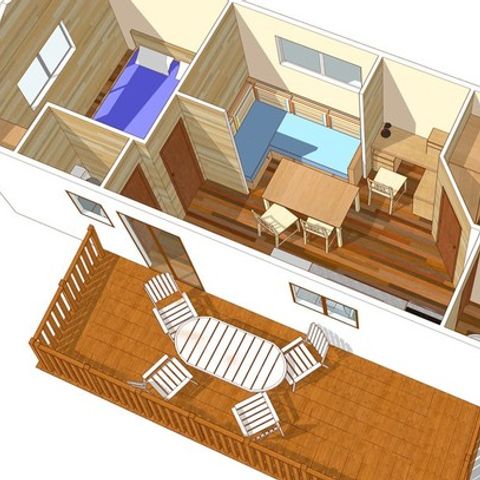BUNGALOW 6 personnes - VILLA 2 Chambres