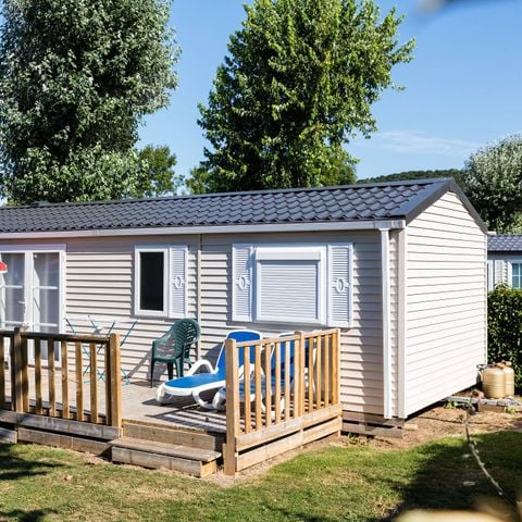 Stacaravan 4 personen - Comfort | 2 Slaapkamers | 4 Pers. | Overdekt verhoogd terras | TV