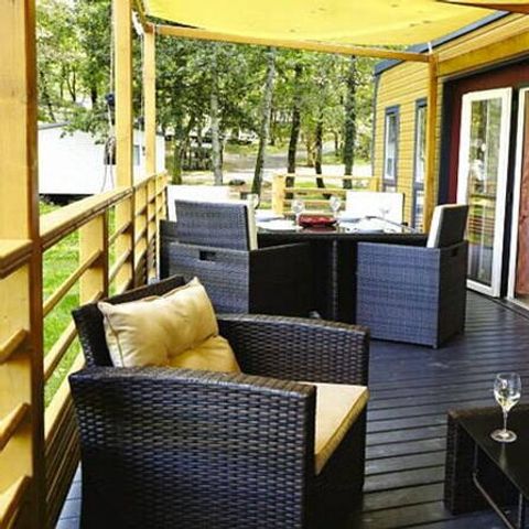 BUNGALOW 6 personas - Mobil-home | Ultimate | 3 Dormitorios | 6 Pers. | Terraza elevada | Aire acondicionado