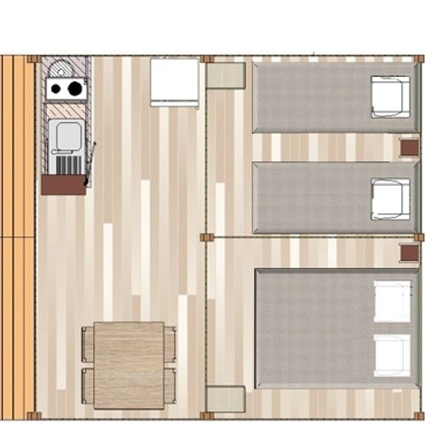 TENTE 4 personnes - Sahari, sans sanitaires
