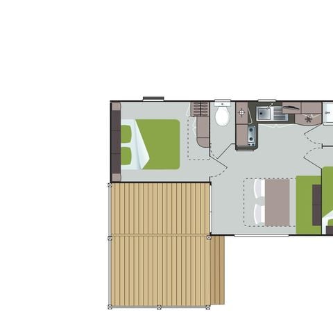 BUNGALOW 5 personnes - Cottage Loggia