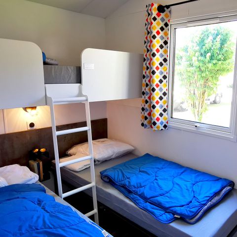 Stacaravan 5 personen - MALAGA cottage 27m² (overdekt terras + airconditioning)